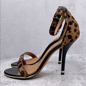 Givenchy Nadia sandals in leopard-print calf hair